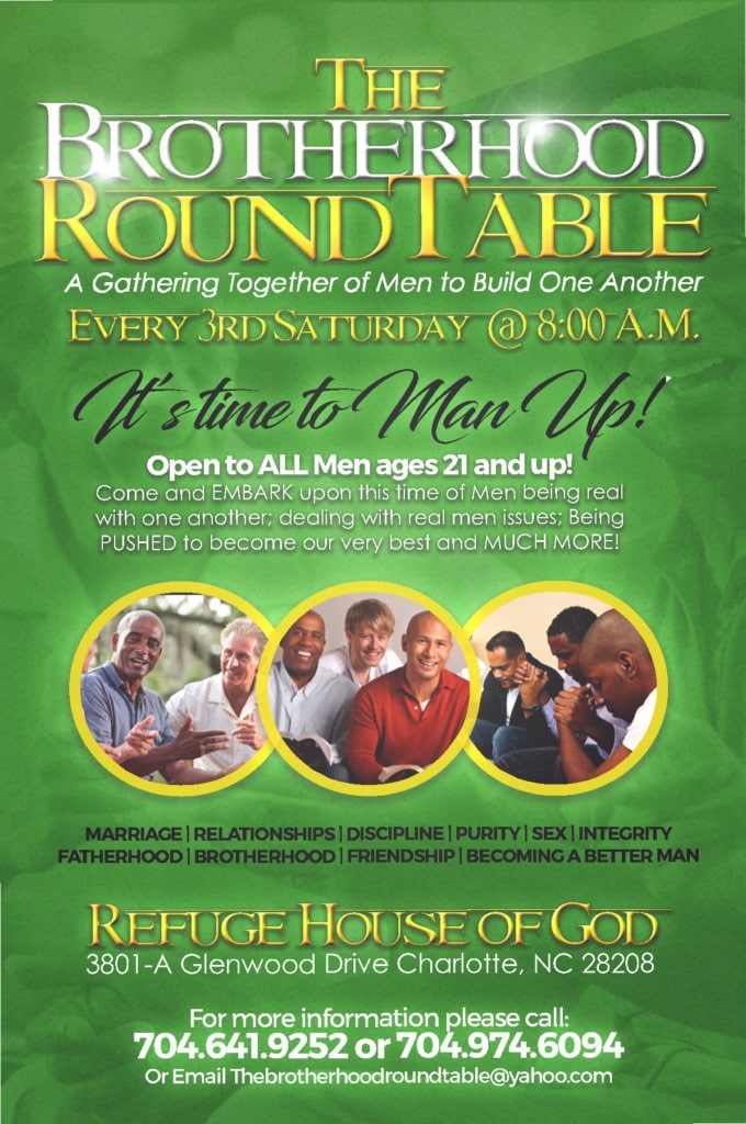 Men’s Ministry – Brotherhood – Refuge House of God | Charlotte NC